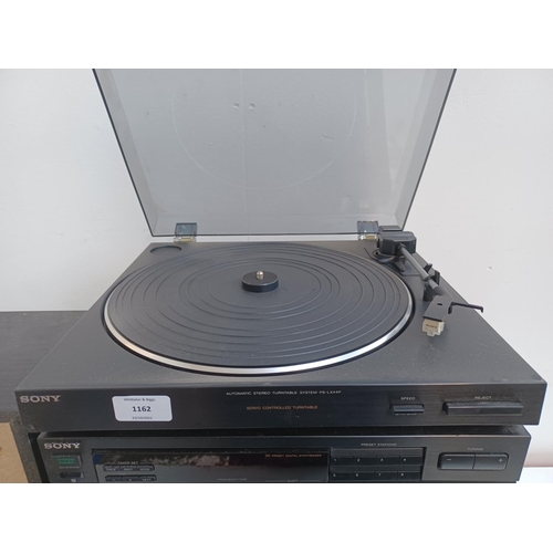 A Sony stereo hi-fi system comprising PS-LX44P two speed