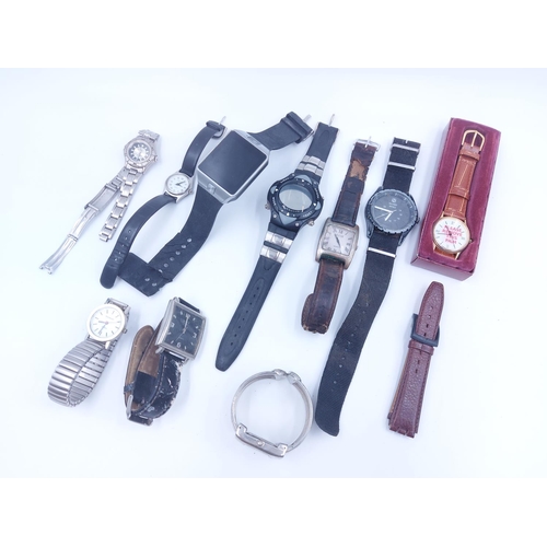 149 - A collection of assorted wristwatches to include Bahnhof quartz, Ascot quartz, Military Royale, etc.