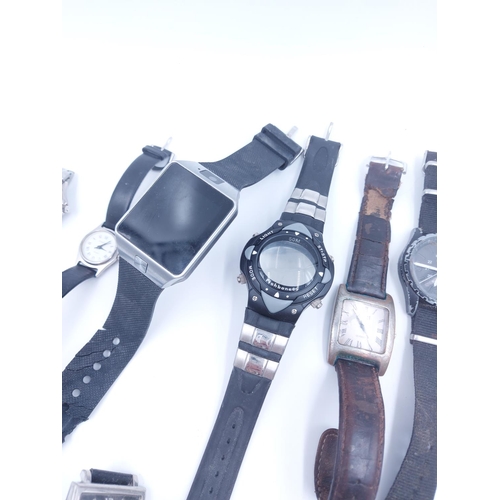 149 - A collection of assorted wristwatches to include Bahnhof quartz, Ascot quartz, Military Royale, etc.