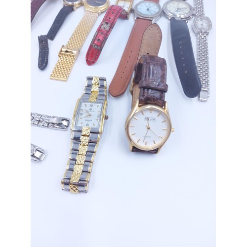 A collection of assorted wristwatches to include Citron quartz