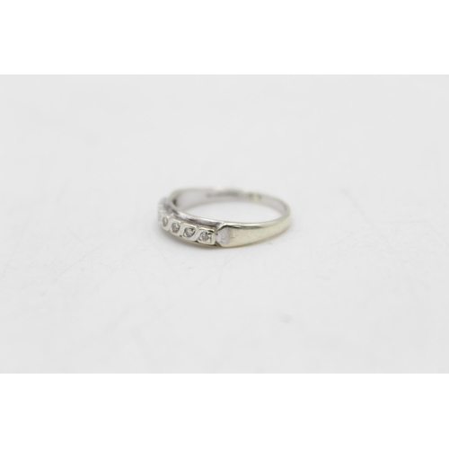 61 - A hallmarked Birmingham 9ct gold diamond half eternity ring, size N½ - approx. gross weight 2.2 gram... 