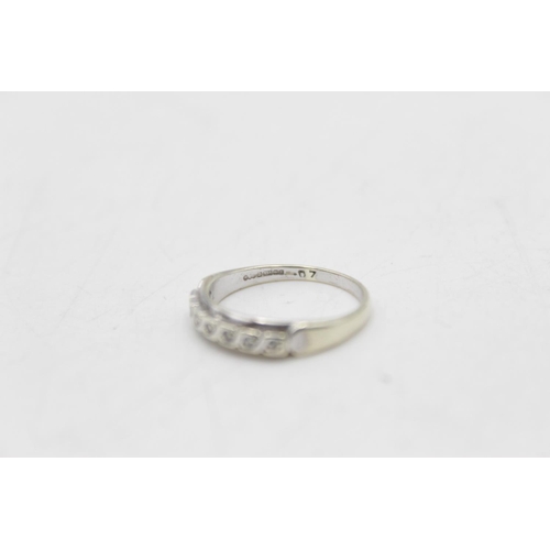 61 - A hallmarked Birmingham 9ct gold diamond half eternity ring, size N½ - approx. gross weight 2.2 gram... 