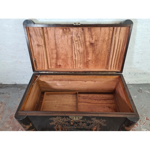 1036 - An Oriental camphor wood blanket box  - approx. 57cm high x 102cm wide x 54cm deep