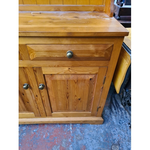 1054 - A modern pine dresser - approx. 183.5cm high x 103cm wide x 46cm deep