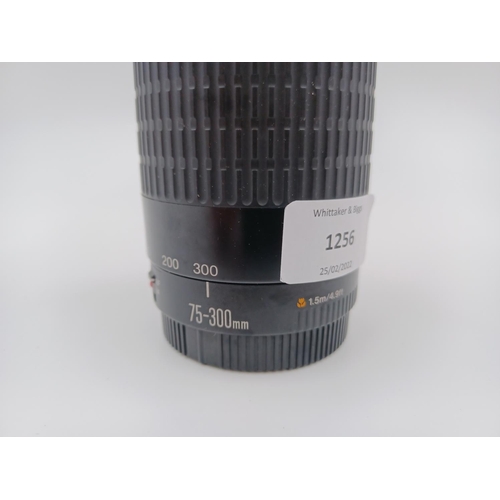 1256 - A Canon Ultrasonic EF 75-300mm 1:4-5.6 zoom lens