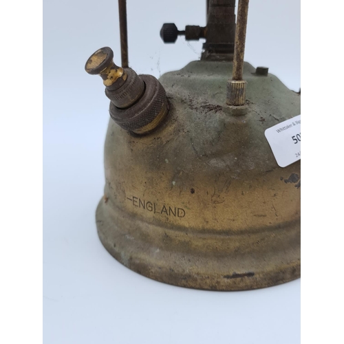 502 - A vintage Tilley storm lantern - approx. 34cm high