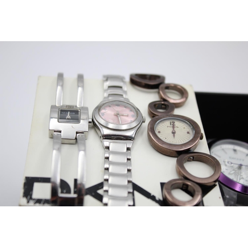 259 - Nine ladies fashion/designer quartz wristwatches to include Michael Kors, Fossil etc.