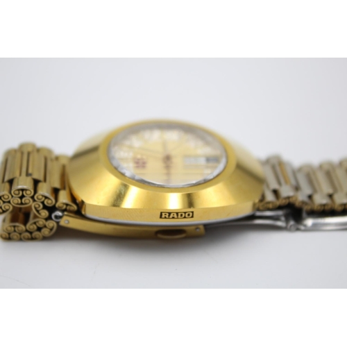 266 - A vintage gents Rado Diastar gold tone automatic wristwatch - Ref 648.0413.3