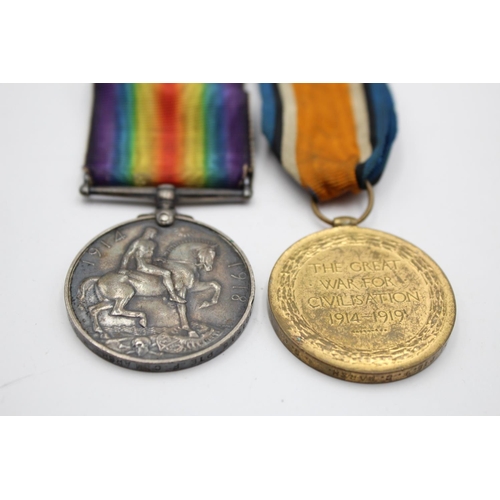 273 - A WWI mounted medal pair presented to 101546 PTE. F.C Marsh M.G.C.