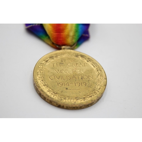 278 - A WWI medal pair with original ribbons presented to 51767 PTE. J.H Bennett K.O.Y.L.I.