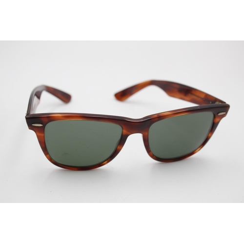 318 - A pair of vintage Bausch & Lomb Wayfarer II tortoiseshell effect framed sunglasses