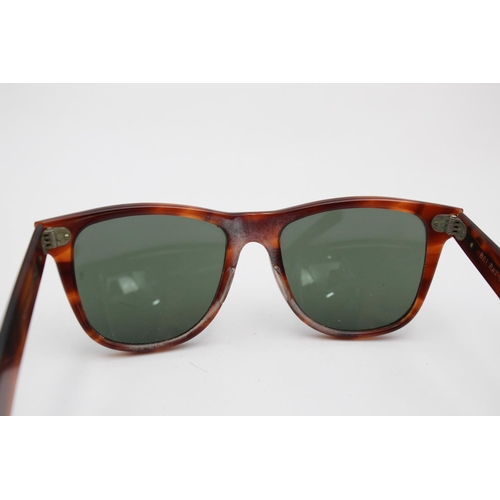 318 - A pair of vintage Bausch & Lomb Wayfarer II tortoiseshell effect framed sunglasses