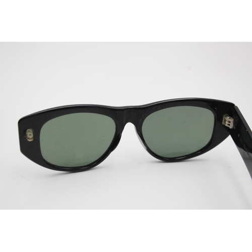 330 - A pair of vintage Bausch & Lomb Ray-Ban black framed Dekko sunglasses with case