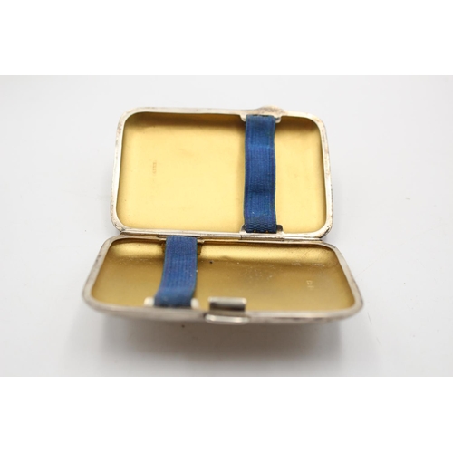 368 - A vintage hallmarked Birmingham silver cigarette case, dated 1938 - approx. gross weight 46 grams an... 