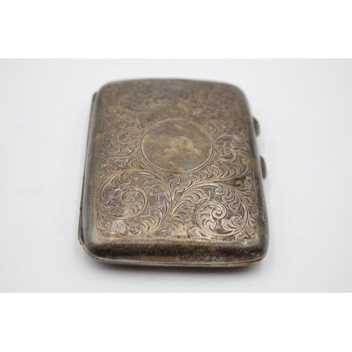 378 - An antique J. Gloster Ltd. hallmarked Birmingham silver cigarette case, dated 1922 - approx. gross w... 