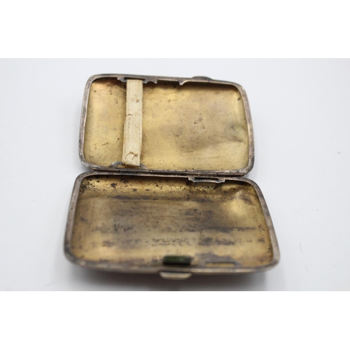 378 - An antique J. Gloster Ltd. hallmarked Birmingham silver cigarette case, dated 1922 - approx. gross w... 