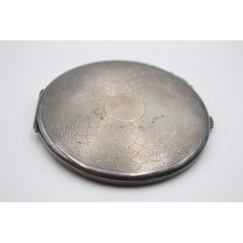 392 - A vintage Mappin & Webb hallmarked Birmingham silver lady's vanity compact, dated 1937 - approx. gro... 