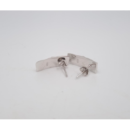 206 - Ten stamped 925 silver earrings