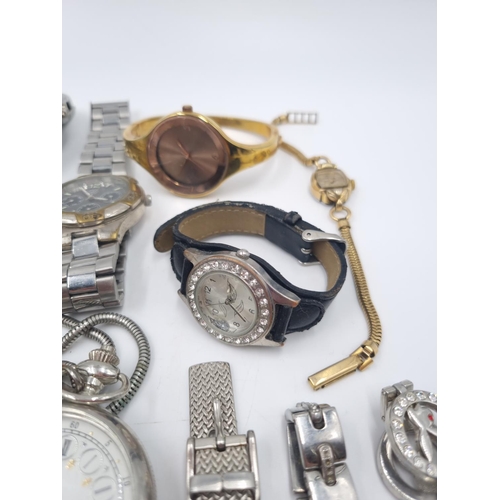 245 - A collection of assorted men's and ladies watches