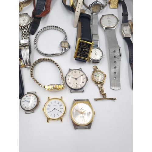 250 - A collection of assorted men's and ladies watches to include Timex waterproof automatic, Sekonda, Ci... 