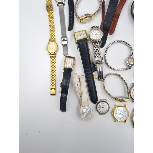 250 - A collection of assorted men's and ladies watches to include Timex waterproof automatic, Sekonda, Ci... 