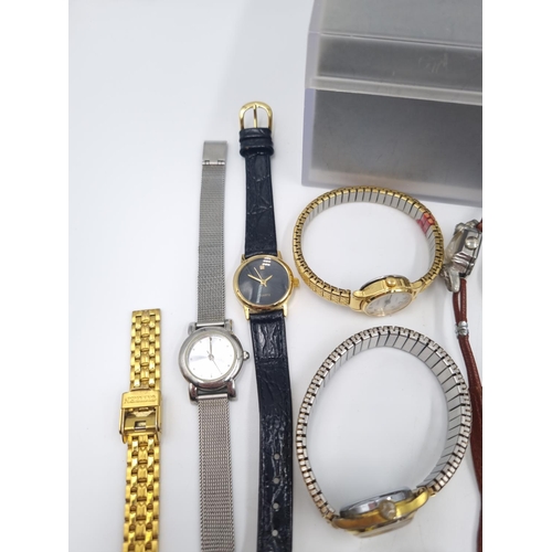 250 - A collection of assorted men's and ladies watches to include Timex waterproof automatic, Sekonda, Ci... 