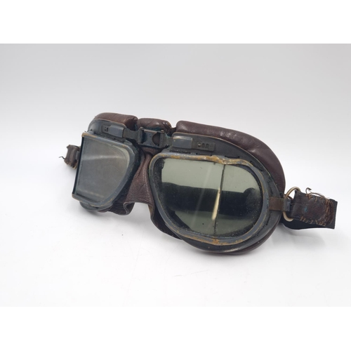 293 - A pair of WWII RAF Mk. VIII flying goggles