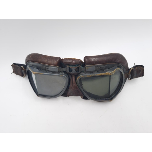 293 - A pair of WWII RAF Mk. VIII flying goggles