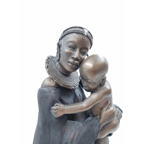 432 - A Soul Journeys Maasai Etanakita Mother's Touch limited edition 568/4500 figurine with certificate -... 