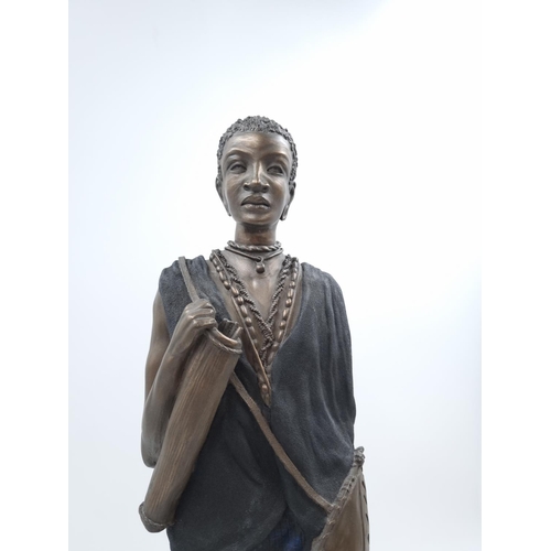 436 - A Soul Journeys Maasai Matojo Honour of The Tribe limited edition 130/5000 figurine with certificate... 