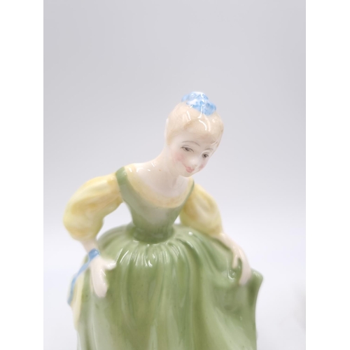 445 - Two Royal Doulton figurines, one Fair Maiden HN 2211 and one Affection HN 2236