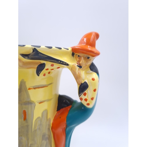 448 - An Art Deco Burleigh Ware Pied Piper jug - approx. 21.5cm high