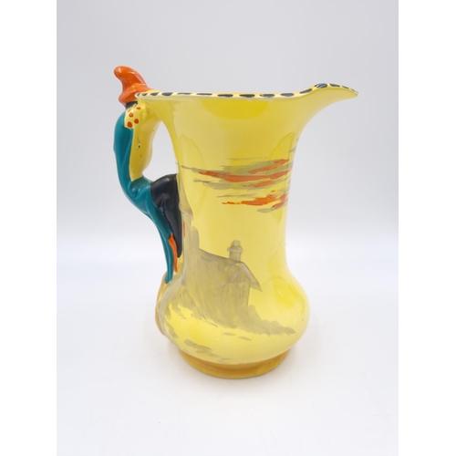 448 - An Art Deco Burleigh Ware Pied Piper jug - approx. 21.5cm high