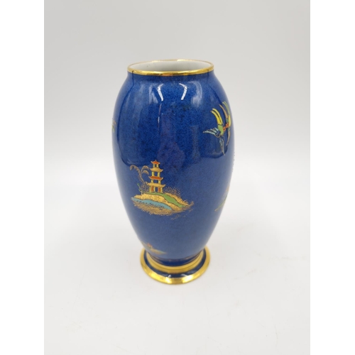 449 - A 1920s W & R Carlton Ware Mikado pattern vase - approx. 15.5cm high