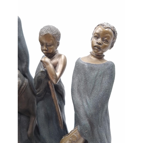 456 - Seven Soul Journeys figurines comprising Nafula Born During the Rain Season, Yusufu Full of Charm, N... 