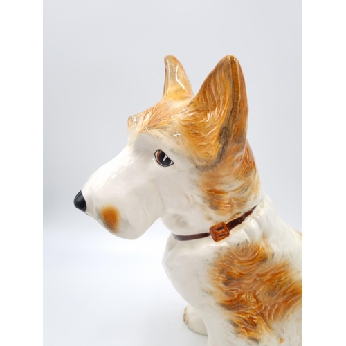 468 - A SylvaC Scottie Dog figurine, model no. 1209 - approx. 28cm high x 27cm long