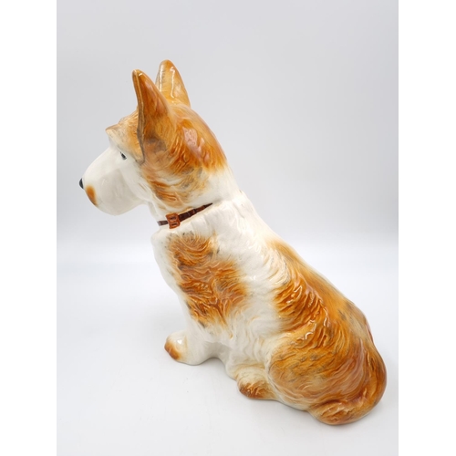 468 - A SylvaC Scottie Dog figurine, model no. 1209 - approx. 28cm high x 27cm long