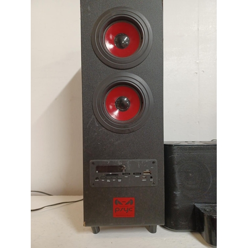 1301 - Five speaker systems to include Altec Lansing inMotion iPod docking, boxed Ross RE-4230 micro, Gear4... 