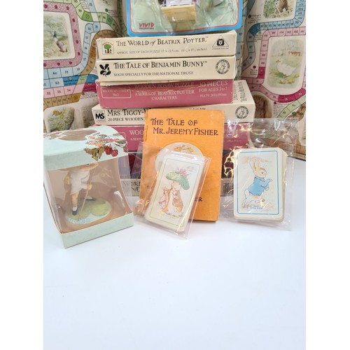 614 - A collection of Beatrix Potter toys and games to include The World Of Beatrix Potter Lift & Look Pla... 