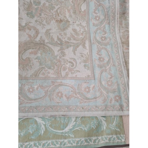 1212 - Two Laura Ashley duck egg Baroque rugs, one RRP £250 - approx. 240cm x 170cm and one approx. 175cm x... 