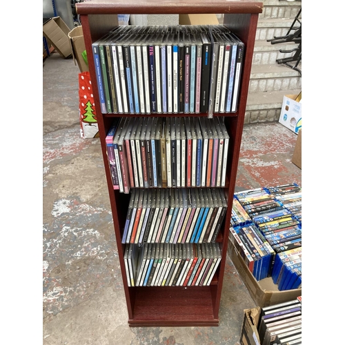 1352 - A CD storage unit containing a collection of classical music CDs