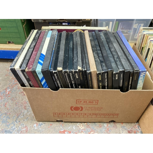 1359 - Two boxes containing classical box sets and classical LP vinyl records