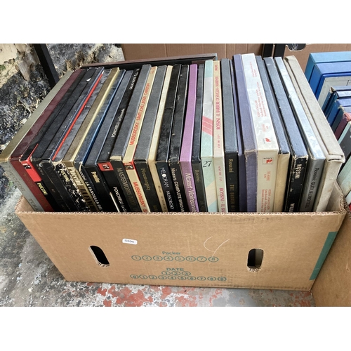 1363 - Two boxes containing classical LP vinyl box sets