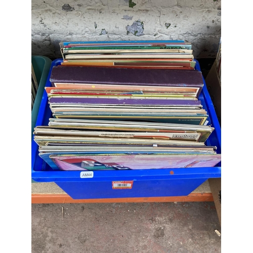 1370 - Two boxes containing a collection of LP vinyl , 10