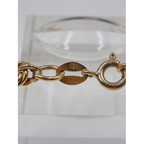 184 - A 9ct gold chain bracelet - approx. gross weight 3.65 grams