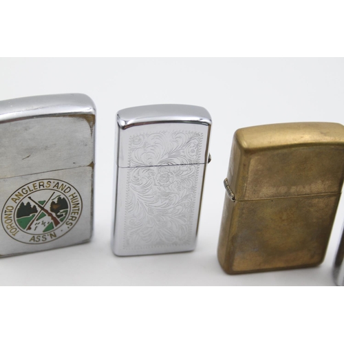 228 - Four assorted Zippo cigarette lighters