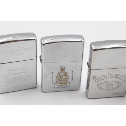 229 - Four assorted Zippo cigarette lighters