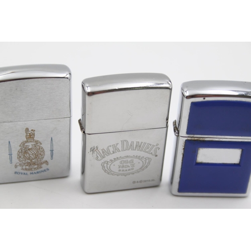 229 - Four assorted Zippo cigarette lighters