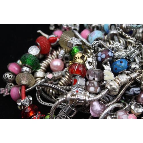 43 - Forty fashion charm bracelets