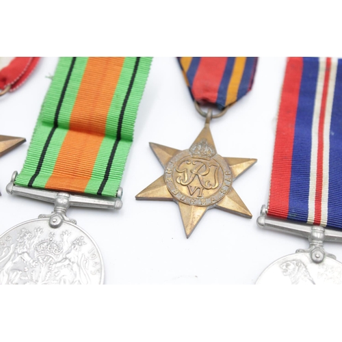 88 - Five WWII medals, one Burma Star, one Italy Star, one 1939-1945 Star, one Defence and one War